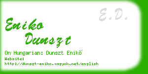 eniko dunszt business card